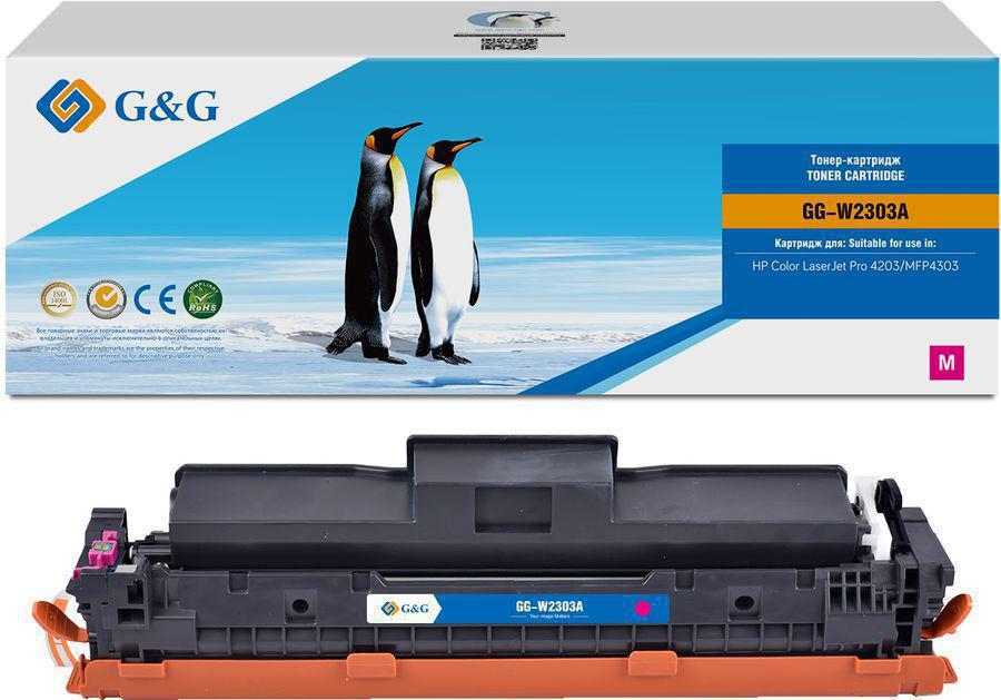 Картридж лазерный G&G GG-W2303A W2303A пурпурный (1800стр.) для HP CLJ Pro 4203/MFP 4303