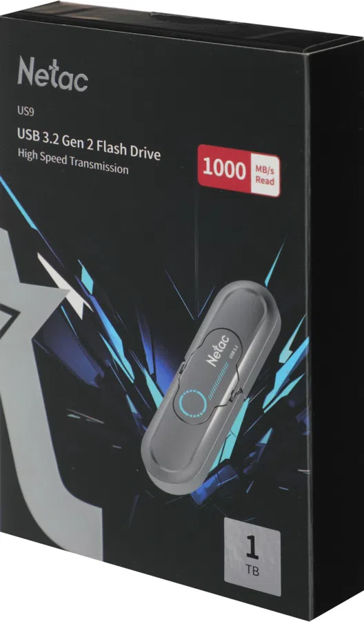 Флеш Диск Netac 1TB US9 NT03US9C-001T-32TA USB3.2 серый
