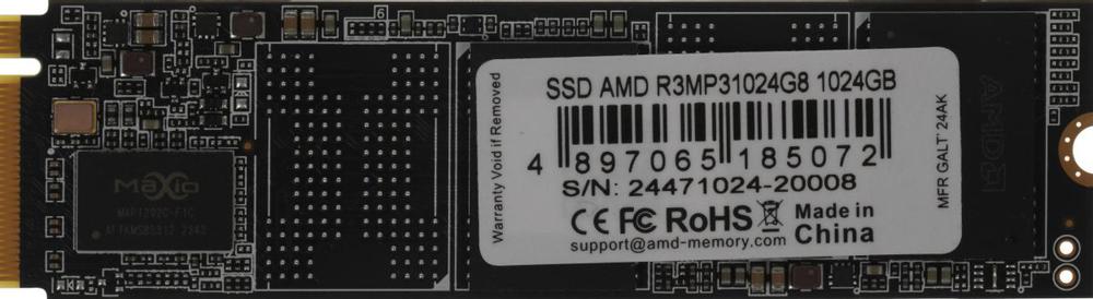 Накопитель SSD AMD PCIe 3.0 x4 1TB R3MP31024G8 Radeon M.2 2280