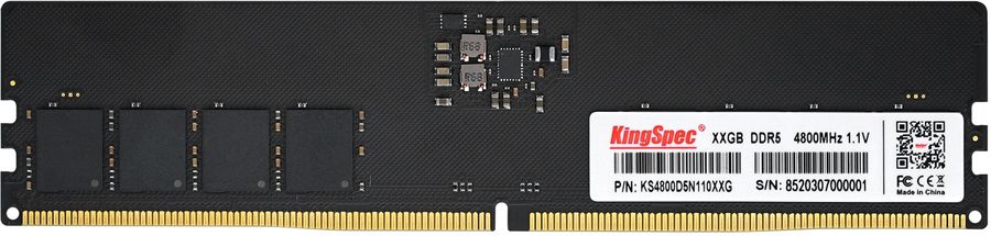 Память DDR5 8GB 5600MHz Kingspec KS5600D5P13508G RTL PC5-44800 CL40 DIMM 288-pin 1.35В single rank Ret