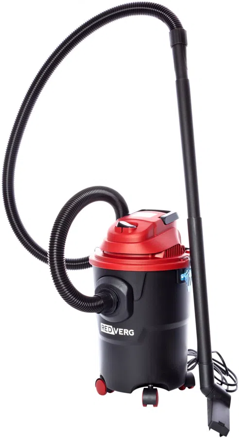 Строительный пылесос RedVerg RD-VC1000-15P 1200Вт (уборка: сухая/сбор воды) черный