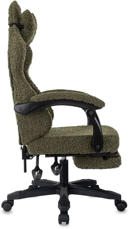 Кресло игровое Knight Lord/F хаки экомех крестов. пластик подст.для ног