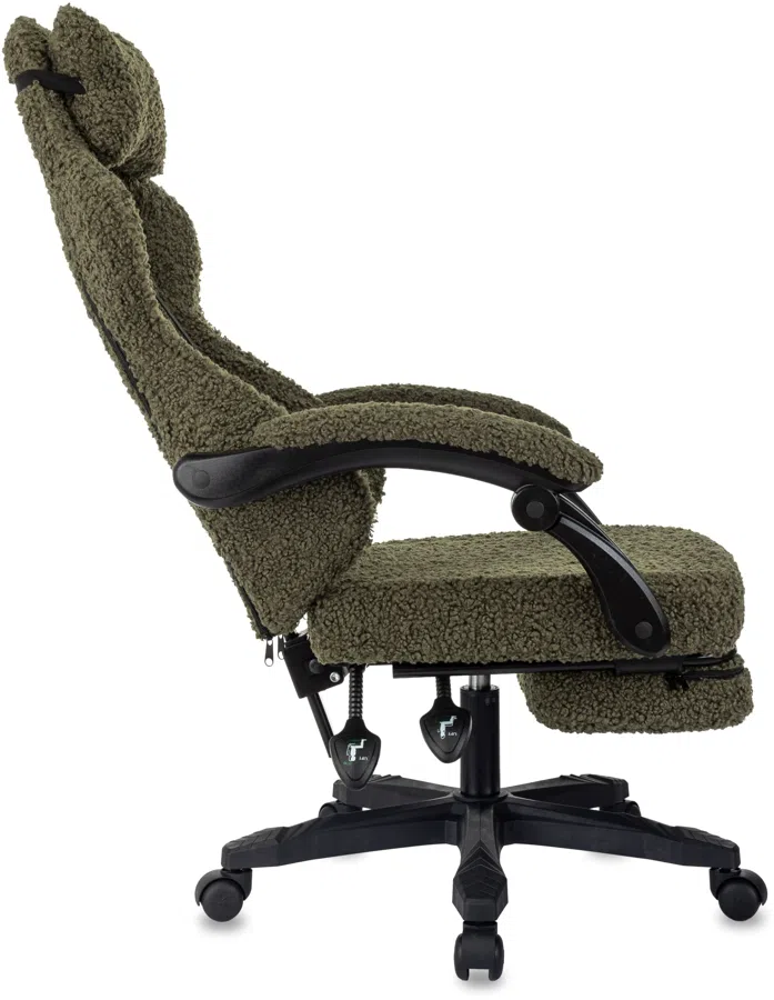 Кресло игровое Knight Lord/F хаки экомех крестов. пластик подст.для ног