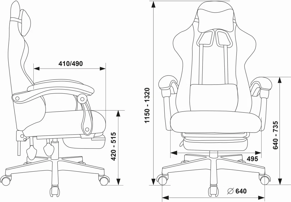 Кресло игровое Knight Lord/F хаки экомех крестов. пластик подст.для ног