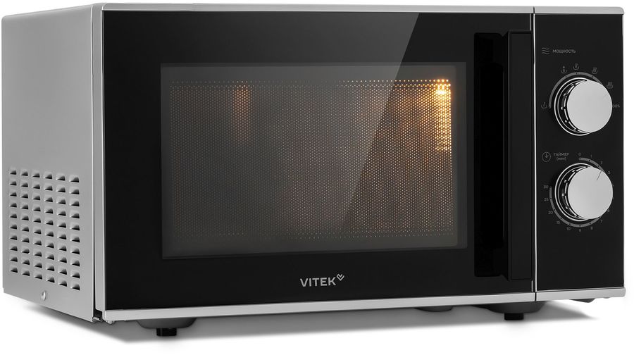 Микроволновая Печь Vitek VT-MW0823 23л. 900Вт серебристый/черный