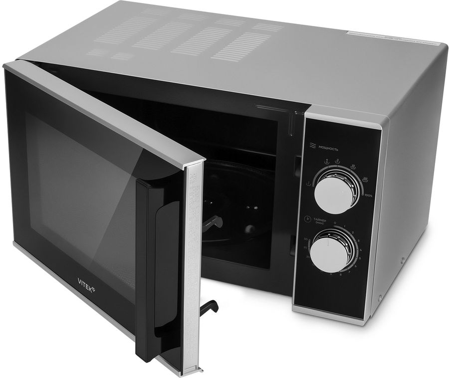 Микроволновая Печь Vitek VT-MW0823 23л. 900Вт серебристый/черный