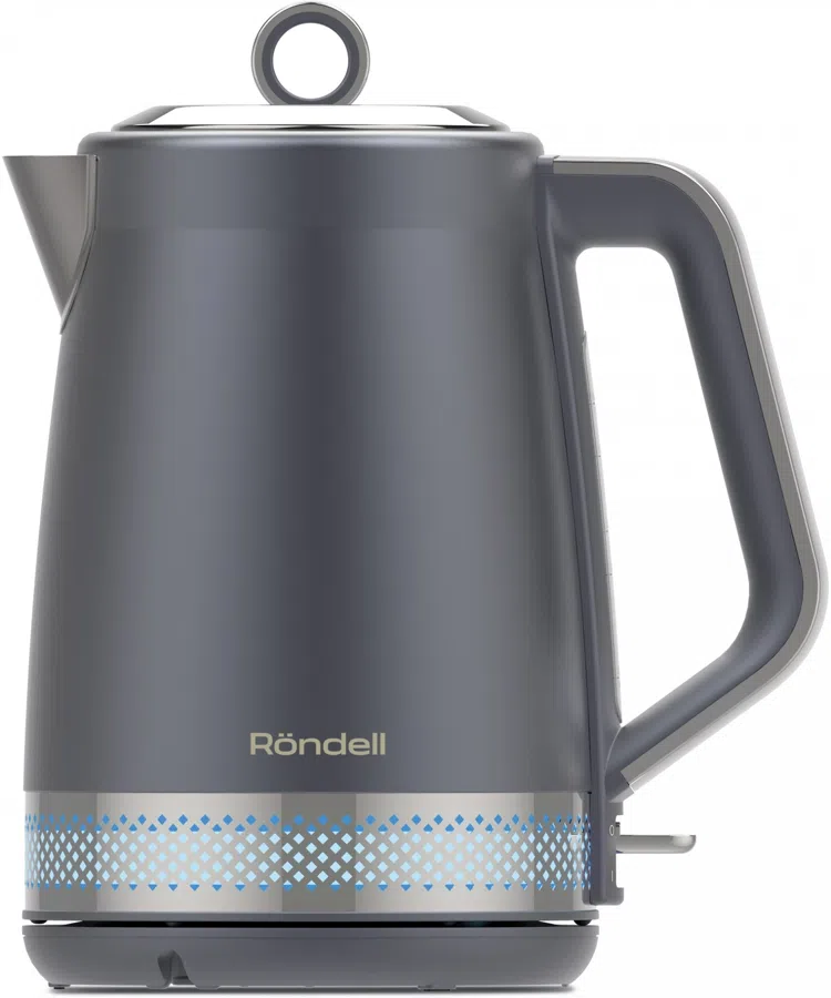 Чайник электрический Rondell RDE-WK880 1.7л. 2200Вт титан/серебристый корпус: серый