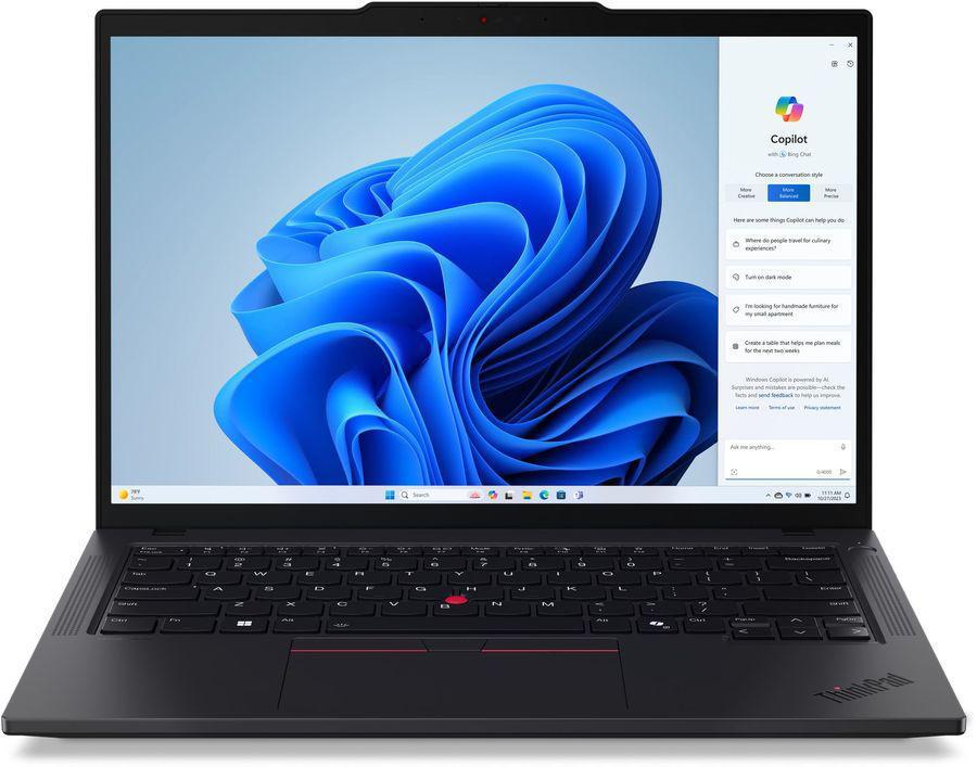 Ноутбук Lenovo ThinkPad T14 G5 Core Ultra 5 135U 16Gb SSD256Gb Intel Graphics 14" IPS WUXGA (1920x1200) Windows 11 Professional 64 black WiFi BT Cam (21MMS99X0V)