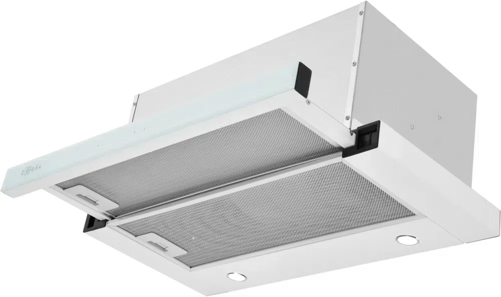 Вытяжка встраиваемая Zugel ZHT652GW белый управление: сенсорное (1 мотор)