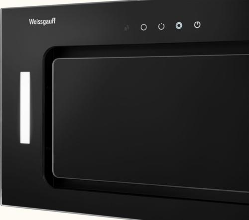Вытяжка встраиваемая Weissgauff Intense 600 Touch черный/стекло черное управление: сенсорное (1 мотор)