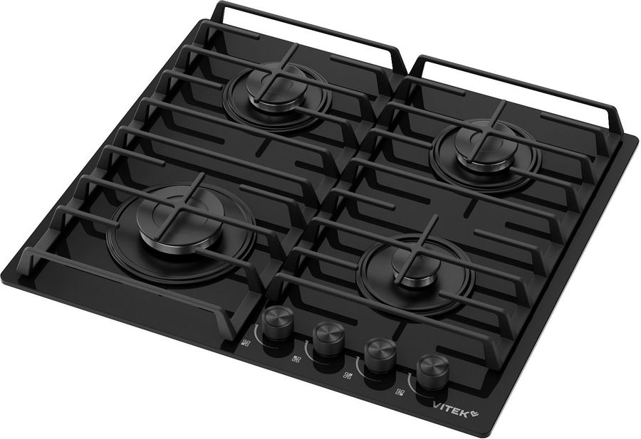 Газовая варочная поверхность Vitek VGH 6420 BG стекло черное