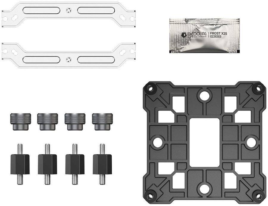 Устройство охлаждения(кулер) ID-Cooling SE-214-XT DF ARGB Soc-AM5/AM4/1200/1700/1851 белый 4-pin 31.5dB Al+Cu 180W 560gr Ret (SE-214-XT DF WHITE)