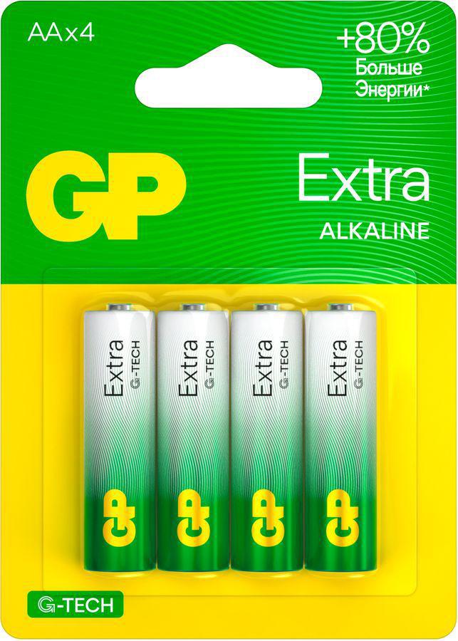 Батарея GP Extra Alkaline 15AXA21-2CRSBC4 AA (4шт) блистер