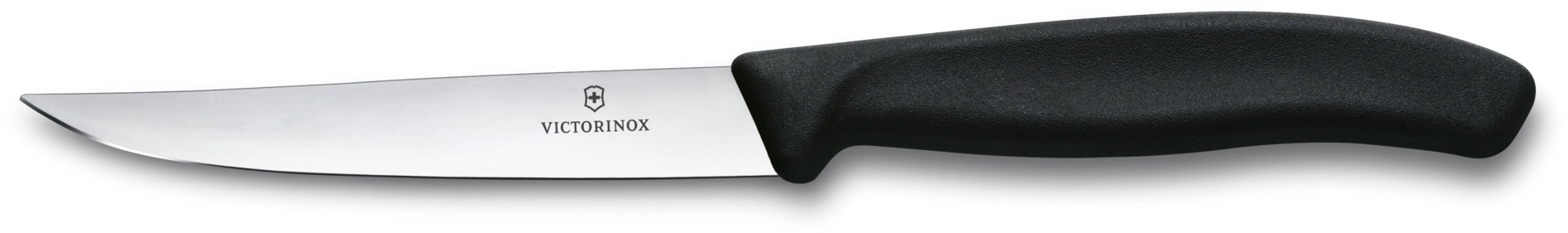 Нож кухонный Victorinox Swiss Classic (6.7203) стальной для стейка лезв.110мм прямая заточка черный