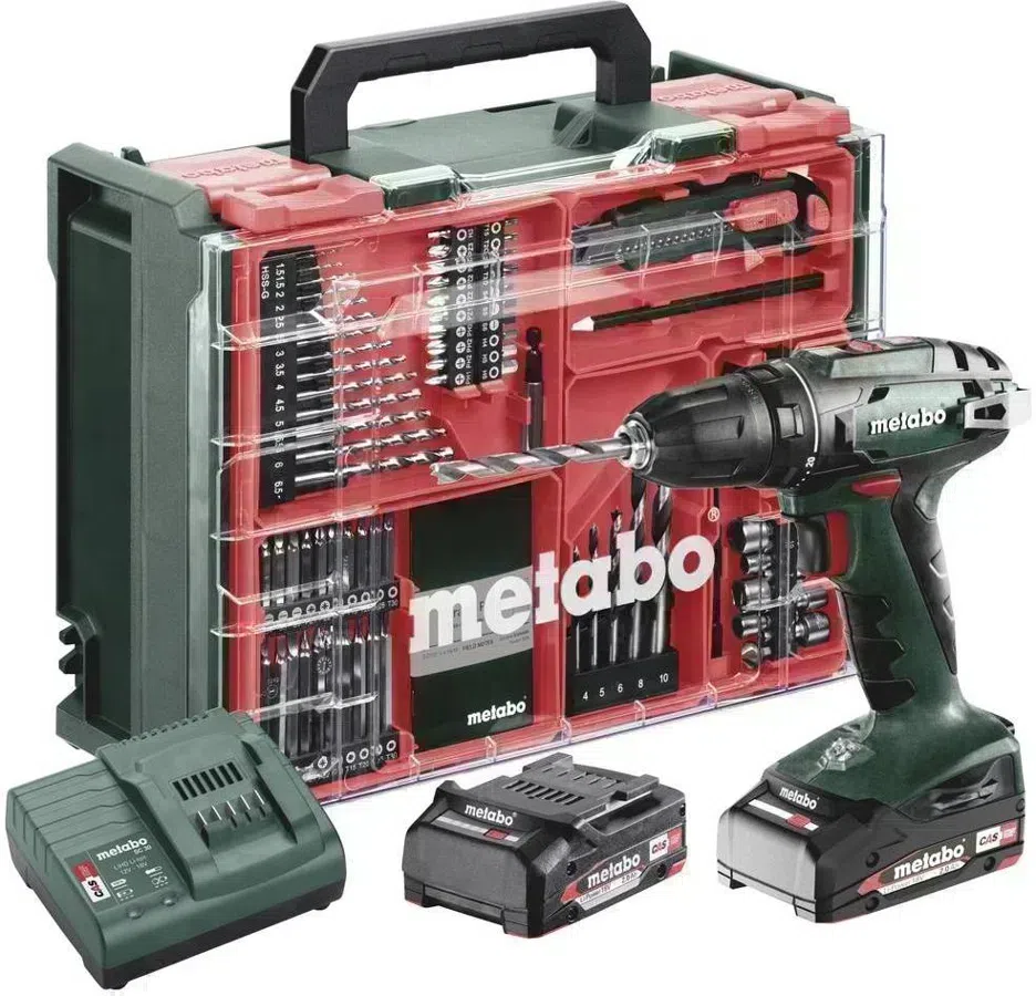 Дрель ударная Metabo BS 18 Set патрон:быстрозажимной реверс (кейс в комплекте) (602207710)