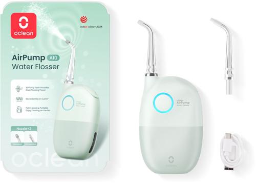 Ирригатор Oclean AirPump A10 W7602 2насад. зеленый