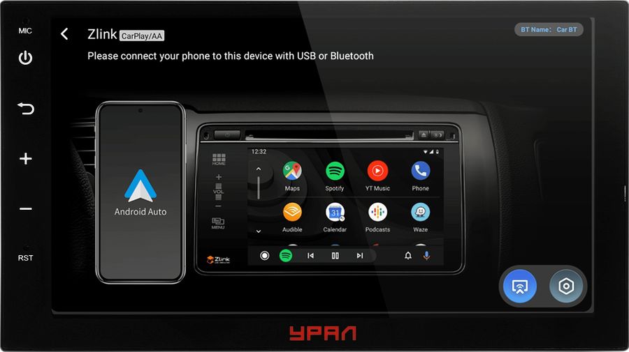 Автомагнитола Ural АМС ШТОРМ 71 2DIN 4x50Вт 2000Mb Android 12 WiFi 2.5 (УРАЛ АМС ШТОРМ 71)