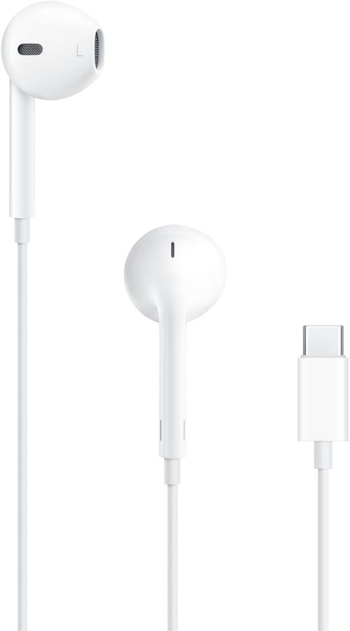 Гарнитура вкладыши Apple EarPods A3046 1.1м белый проводные в ушной раковине (MYQY3FE/A)