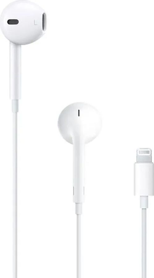 Гарнитура вкладыши Apple EarPods A1748 1.1м белый проводные в ушной раковине (MWTY3FE/A)