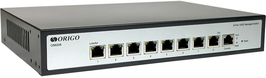 Коммутатор Origo OS6208 OS6208/A1A (L2) 8x10Гбит/с управляемый