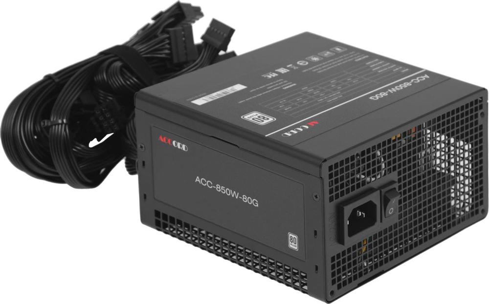 Блок питания Accord ATX 850W ACC-850-80G 80+ white (20+4pin) APFC 120mm fan 6xSATA RTL