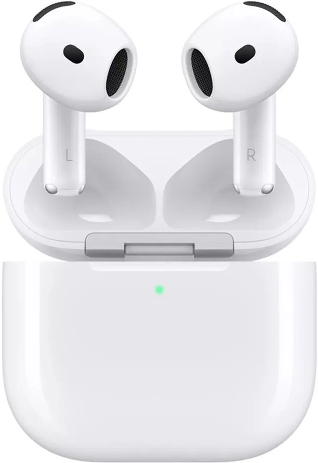 Гарнитура вкладыши Apple A3054,A3058 AirPods 4 белый беспроводные bluetooth в ушной раковине (MXP63CH/A)