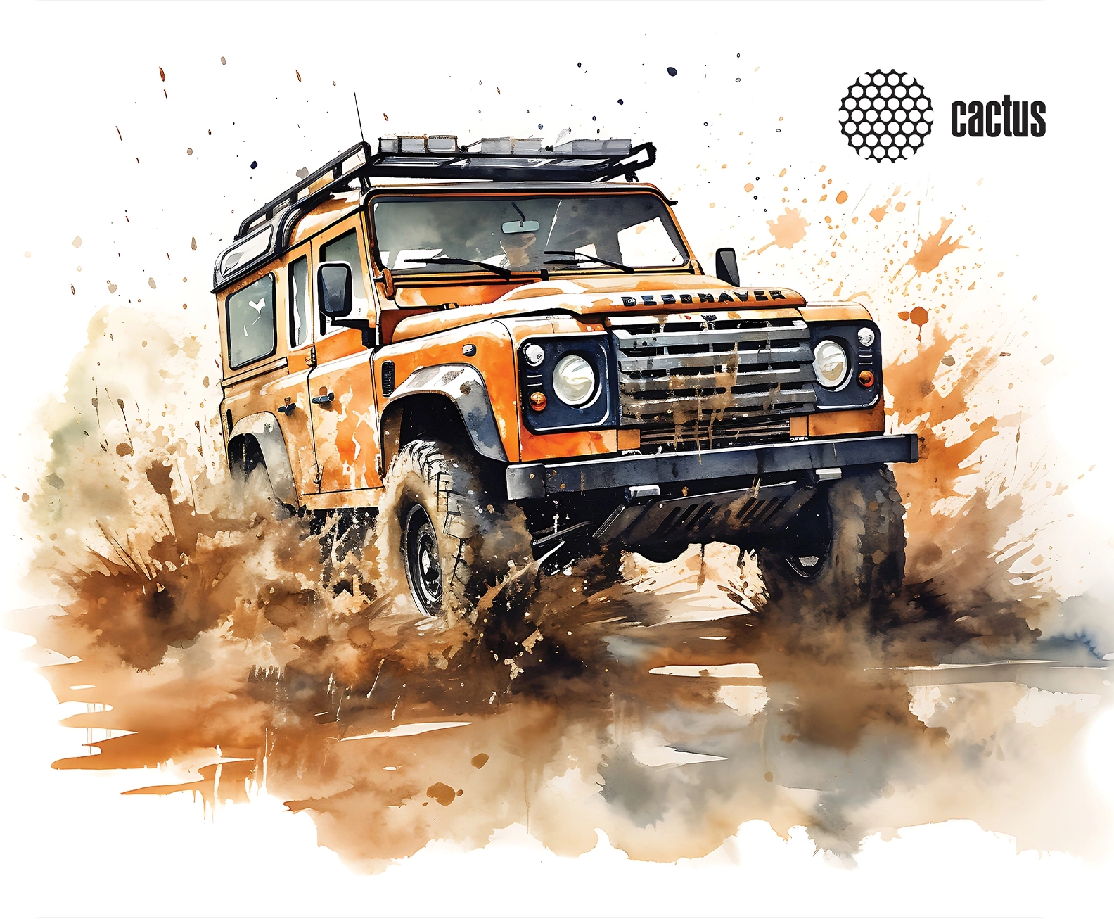 Коврик для мыши Cactus Jeep 250x200x3мм (CS-MP-D11S)