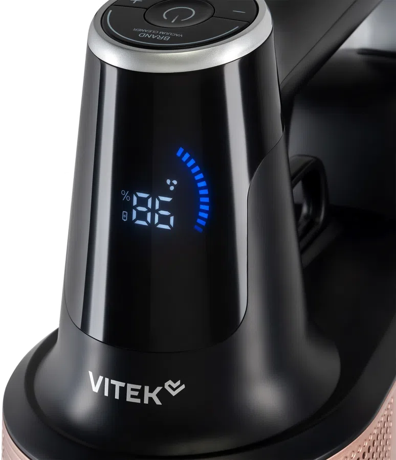 Пылесос Vitek VT-CLS01AQUA 450Вт черный/медный