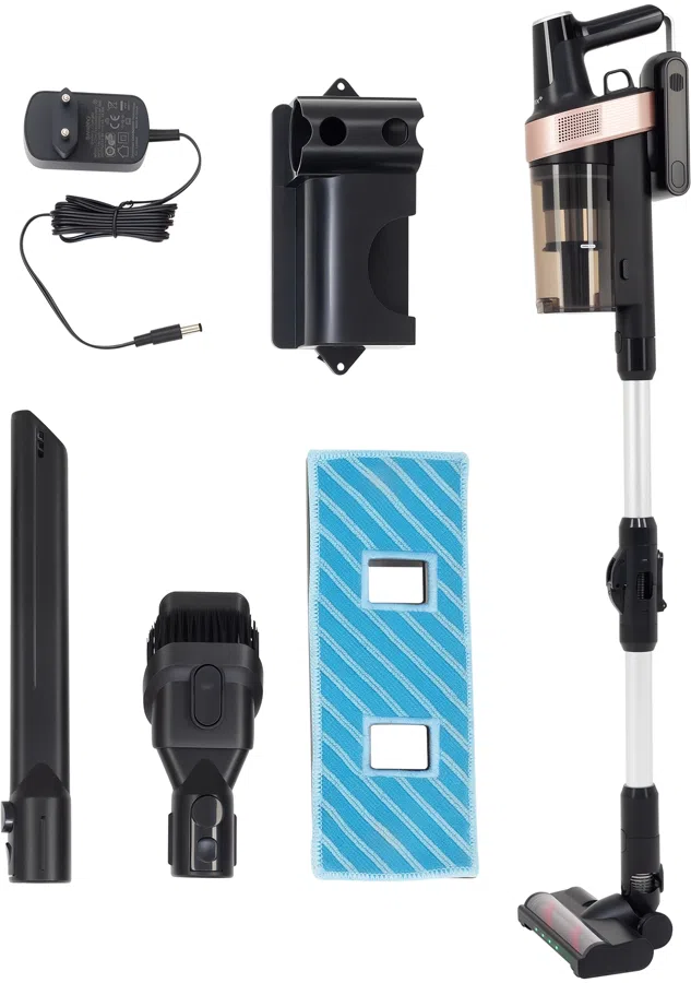 Пылесос Vitek VT-CLS01AQUA 450Вт черный/медный