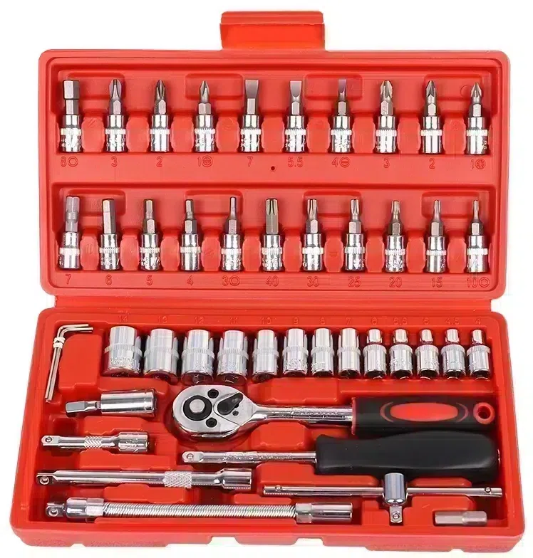 Набор инструментов Turbosky 46 предметов (жесткий кейс)