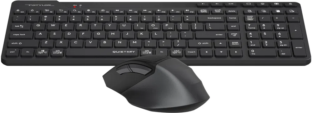 Клавиатура + мышь A4Tech Fstyler FB2800C Air2 клав:черный/серый мышь:черный/серый USB беспроводная Bluetooth/Радио slim