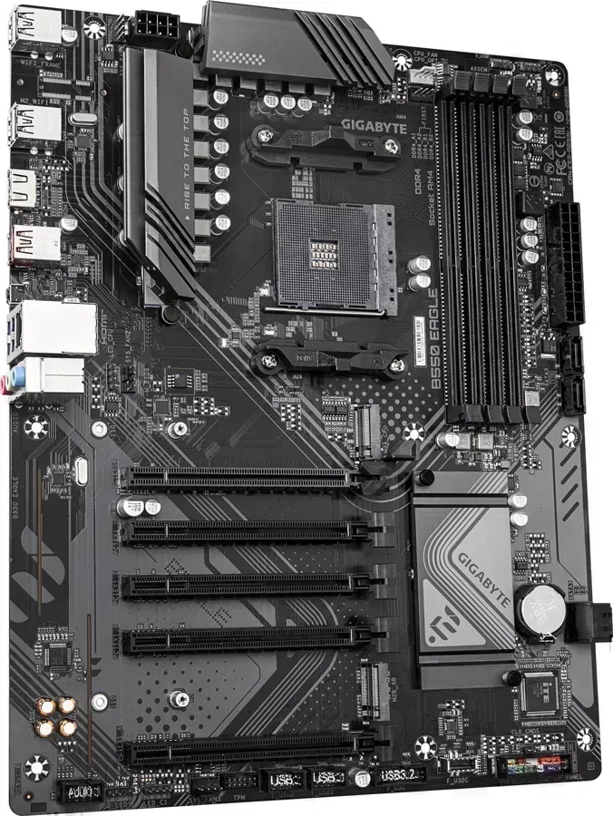 Материнская плата Gigabyte B550 EAGLE Soc-AM4 AMD B550 4xDDR4 ATX AC`97 8ch(7.1) GbLAN RAID+HDMI