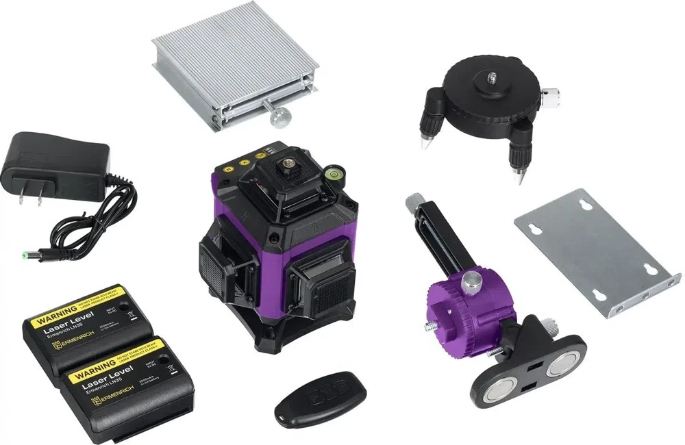 Уровень лазер. Ermenrich LN35 2кл.лаз. 550нм цв.луч. зеленый 16луч. (84651)