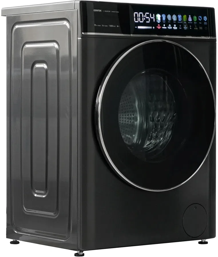 Стиральная машина Centek CT-1976 класс: A+++ загр.фронтальная макс.:10кг (с сушкой) черный инвертор