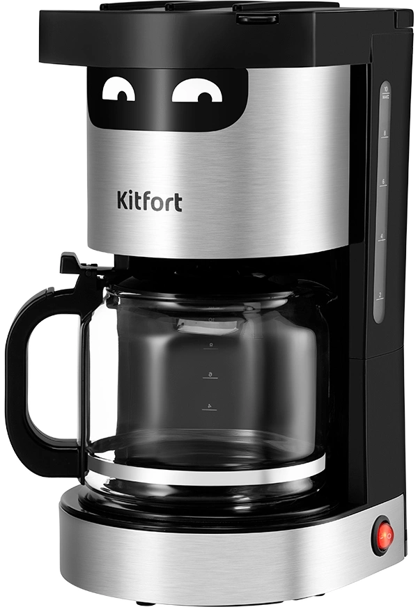Кофеварка капельная Kitfort КТ-7338 950Вт серебристый/черный
