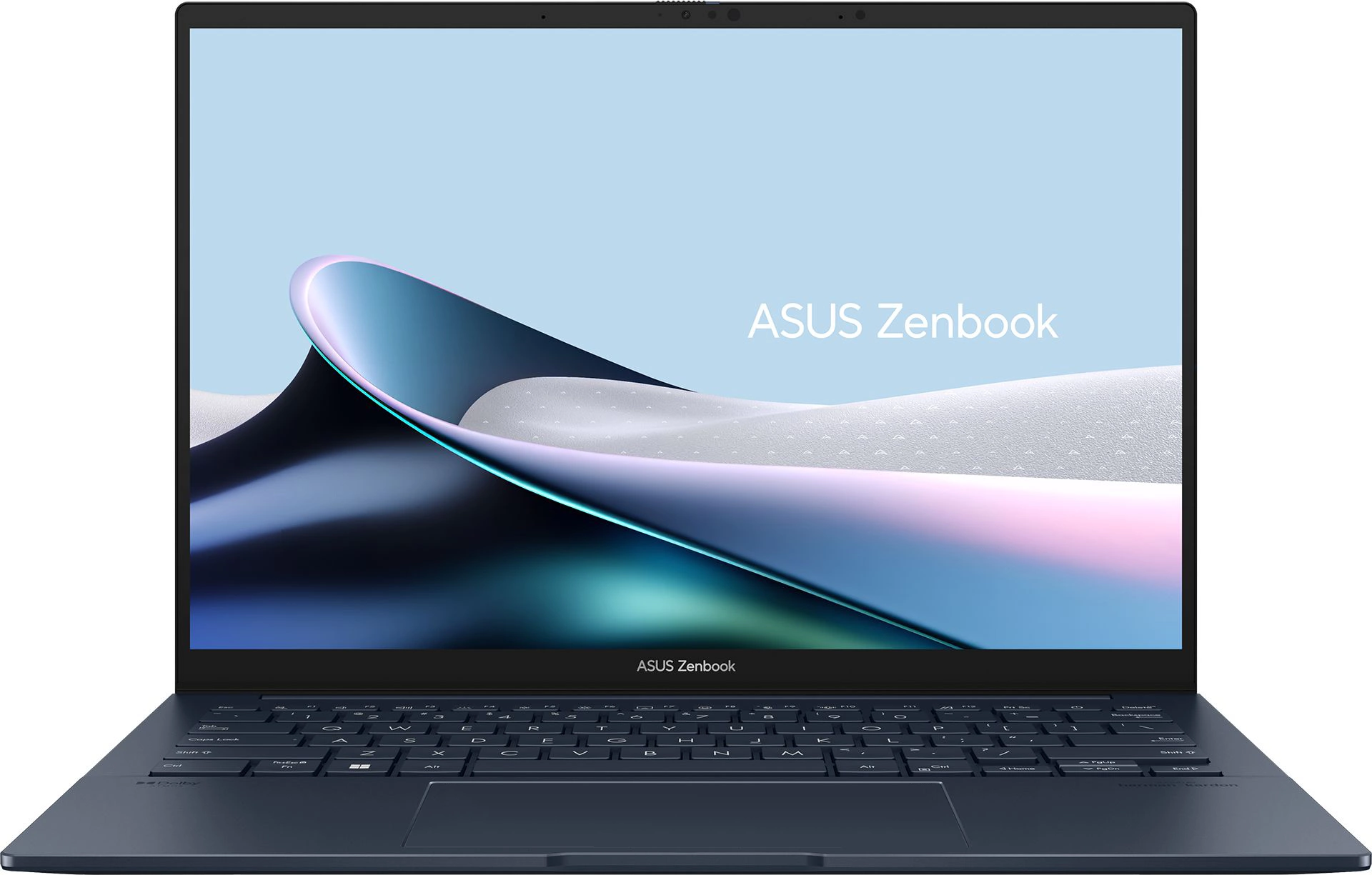 Ноутбук Asus Zenbook 14 OLED UX3405MA-QD1016 Core Ultra 9 185H 32Gb SSD512Gb Intel Arc 14" OLED FHD+ (1920x1200) noOS blue WiFi BT Cam Bag (90NB11R1-M01UB0)