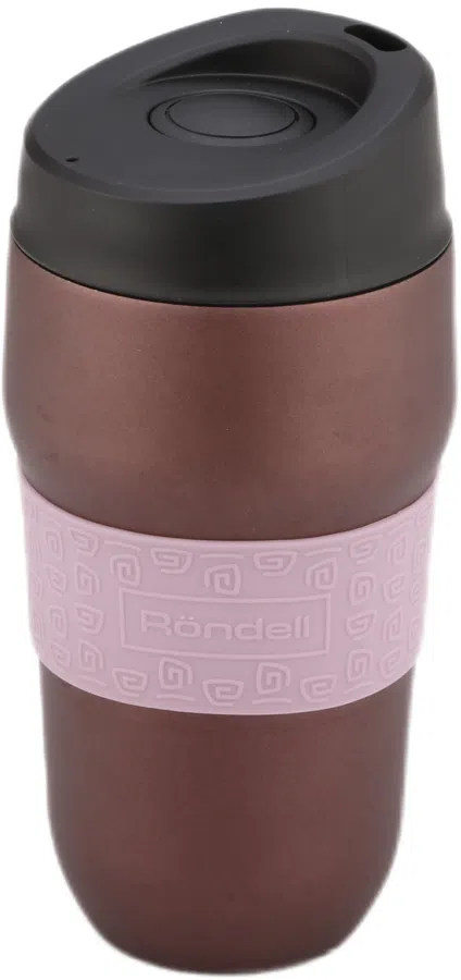 Термокружка для напитков Rondell Tierno RDS-1958 0.32л. фиолетовый/черный картонная коробка