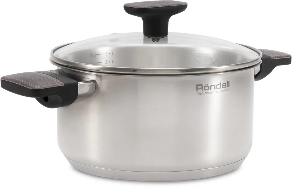 Кастрюля Rondell Chambray RDS-1955 2.8л. d=20см (с крышкой) стальной