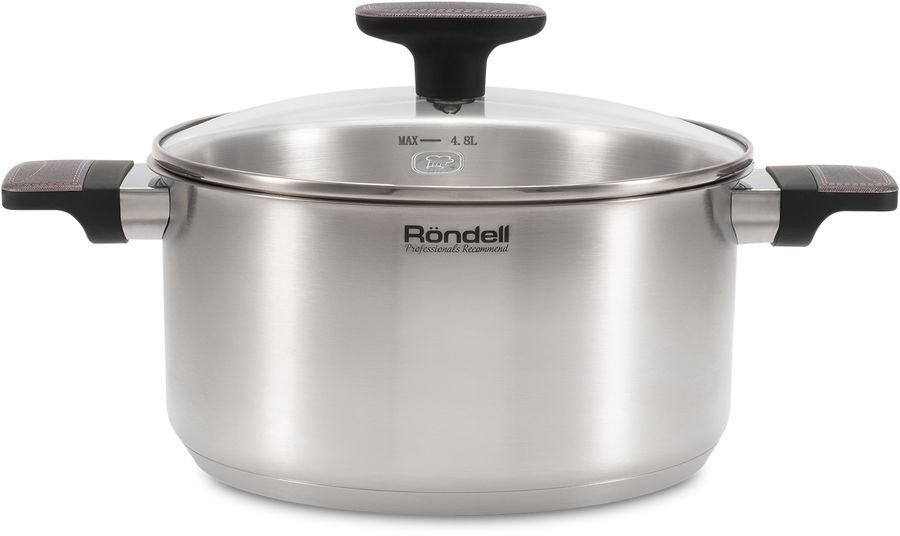 Кастрюля Rondell Chambray RDS-1956 4.8л. d=24см (с крышкой) стальной
