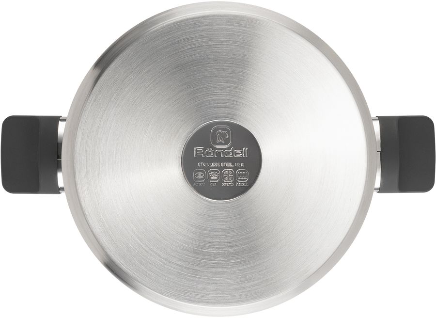 Кастрюля Rondell Chambray RDS-1956 4.8л. d=24см (с крышкой) стальной