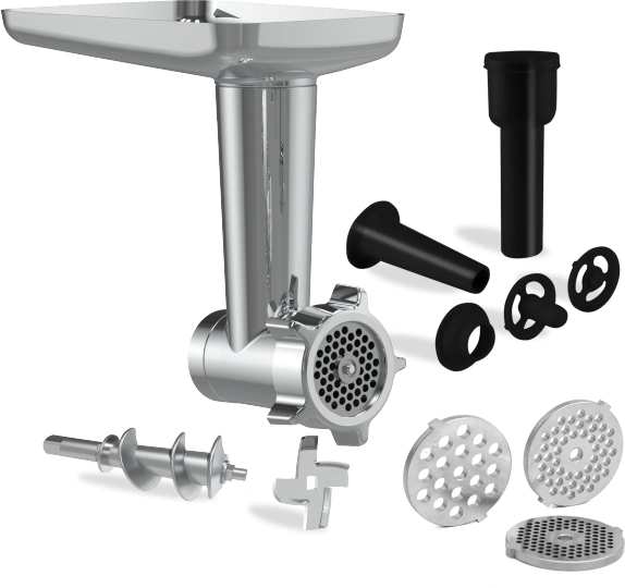 Насадка-мясорубка Hyundai HYM-S8551 MG для миксера серебристый