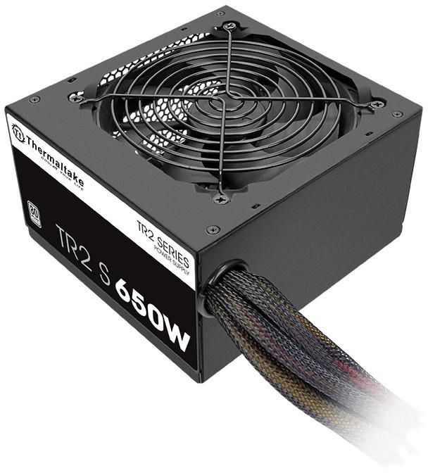 Блок питания Thermaltake ATX 650W TR2 S V2 80 PLUS WHITE (20+4pin) APFC 120mm fan 5xSATA RTL