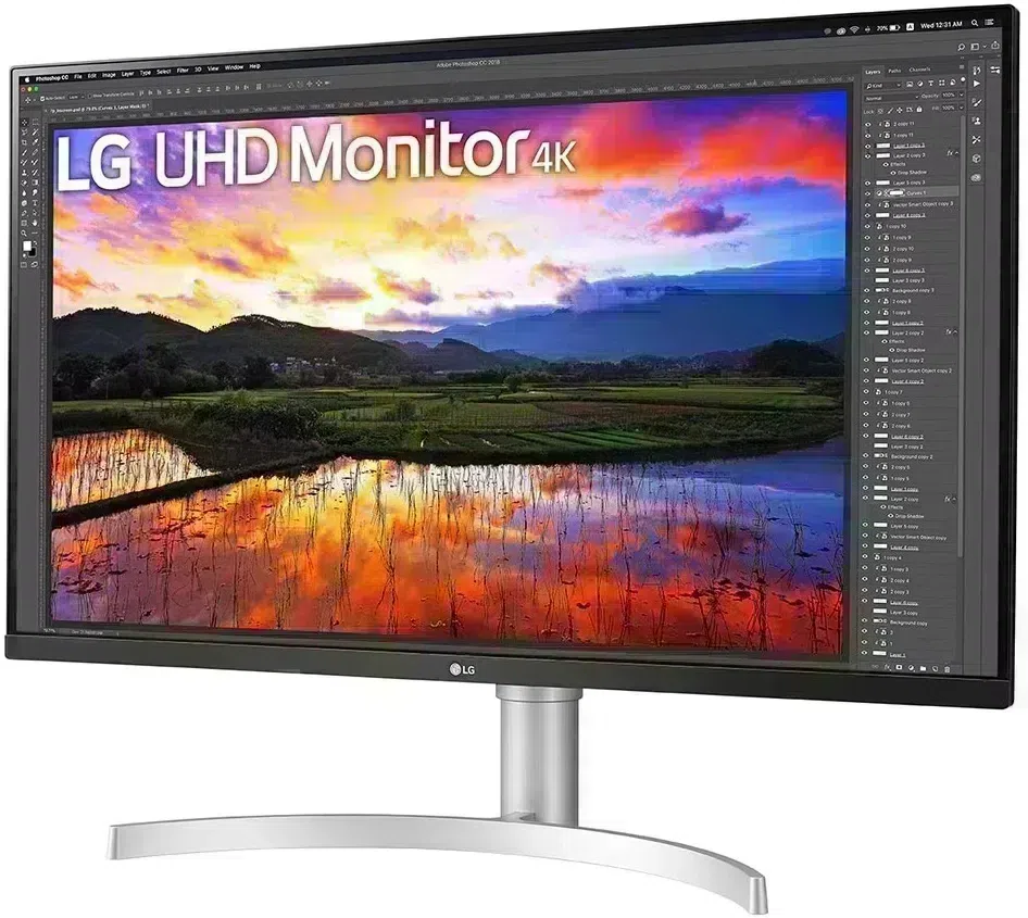 Монитор LG 31.5" 32UN650K-W черный IPS LED 16:9 HDMI M/M матовая HAS 1000:1 350cd 178гр/178гр 3840x2160 60Hz FreeSync DP 4K 8.2кг