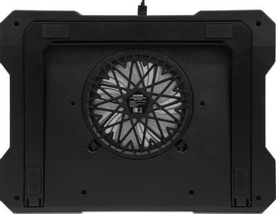 Подставка для ноутбука Digma D-NCP190-1x100RGB 19" 428x316x58мм 52дБ 2xUSB 1x 140ммFAN 1280г Fan-control металл/пластик черный