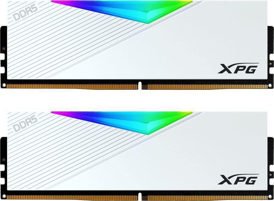 Память DDR5 2x32GB 6400MHz A-Data AX5U6400C3232G-DCLARWH XPG Lancer RGB RTL PC5-51200 CL32 DIMM 288-pin 1.4В kit dual rank с радиатором Ret