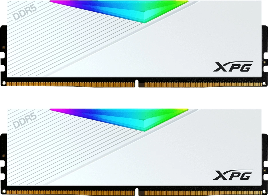 Память DDR5 2x16GB 6000MHz A-Data AX5U6000C3016G-DCLARWH XPG Lancer RGB RTL PC5-48000 CL30 DIMM 288-pin 1.35В kit single rank с радиатором Ret