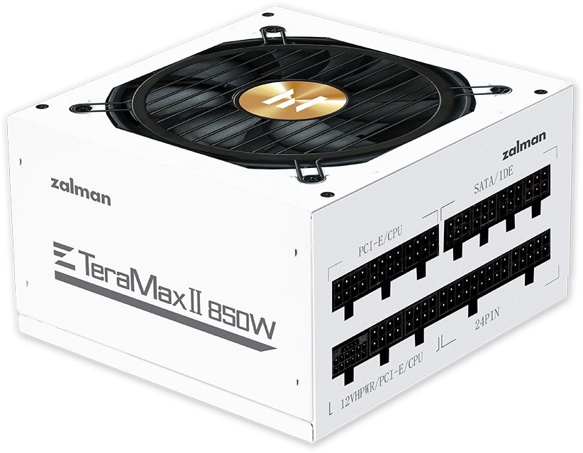 Блок питания Zalman ATX 850W ZM850-TMX2 Snow 80+ gold 24pin APFC 120mm fan 12xSATA Cab Manag RTL