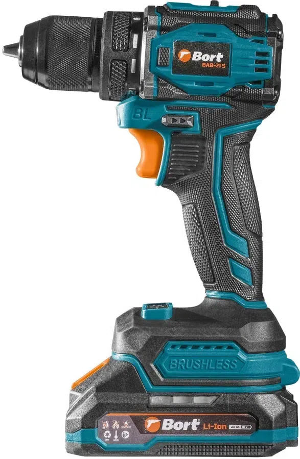 Дрель-шуруповерт Bort BAB-21S 800Вт аккум. патрон:быстрозажимной (кейс в комплекте) (93414912)
