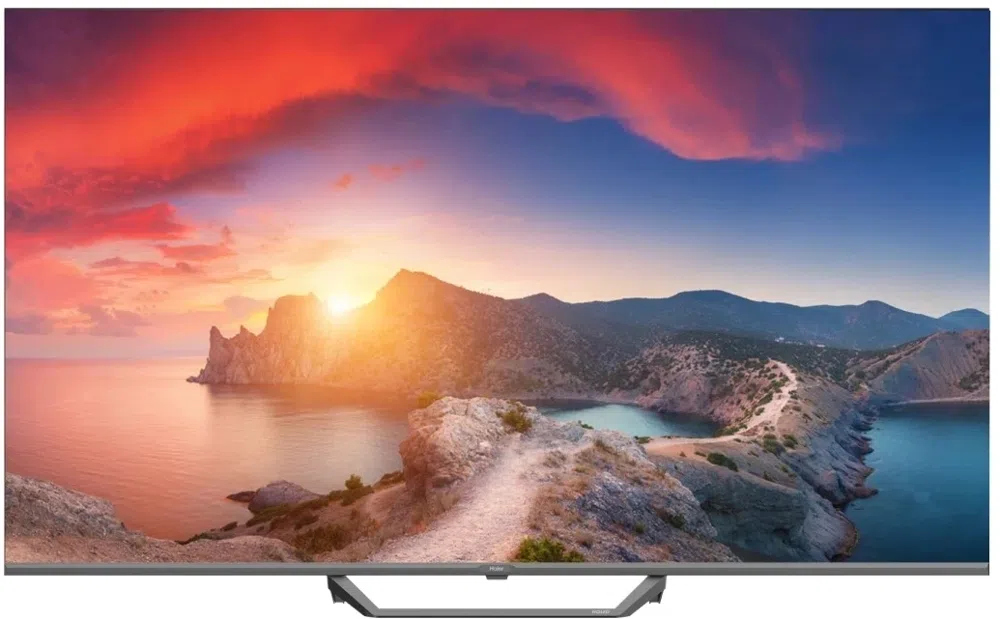 Телевизор QLED Haier 55" Smart TV S2 Pro Frameless черный 4K Ultra HD 60Hz DVB-T DVB-T2 DVB-C DVB-S DVB-S2 USB WiFi Smart TV (RUS)