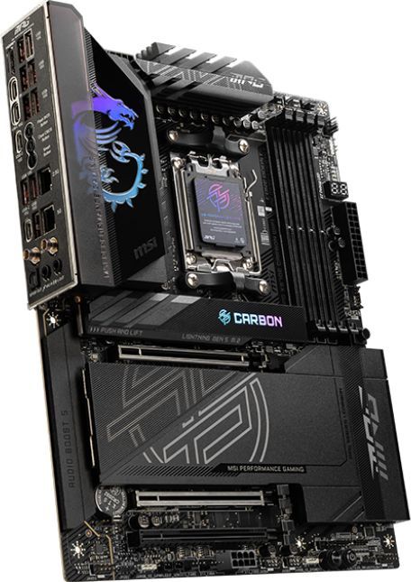 Материнская плата MSI MPG X870E CARBON WIFI Socket AM5 AMD X870E 4xDDR5 ATX AC`97 8ch(7.1) 5Gigabit + 2.5Gigabit Ethernet RAID+HDMI